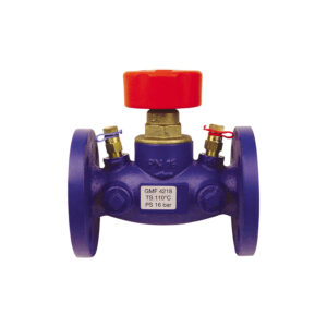 Herz STRÖMAX-GMF Valvola di bilanciamento con attacchi per la misurazione della pressione differenziale in versione flangiata sede diritta