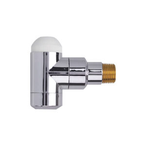 Valvola termostatica Herz DE LUXE modello universale a squadra versione cromata