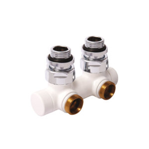 Herz-3000 Sistema di collegamento per radiatori modello a squadra per impianti bitubo