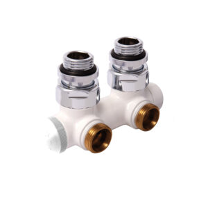 Valvola termostatica HERZ-TS-3000 per impianti monotubo con preregolazione visibile