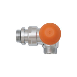 Valvola termostatica Herz TS Design a 3 assi CD serie DE LUXE con preregolazione visibile