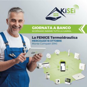 Esposizione nuova linea domotica KiSEi presso La Fenice Termoidraulica Monte Compatri Roma